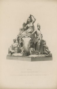 Statue som viser Asia som pryder Albert-minnesmerket av English School