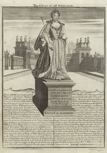 Statue av Anne, dronning av Storbritannia av English School