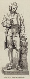 Statue av Dr Priestley i Birmingham (gravering) av English School