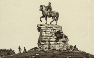 Statue av Georg III, Windsor (lito) av English School