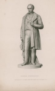 Statue av George Stephenson av English School