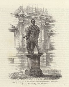 Statue av James II av Grinling Gibbons av English School
