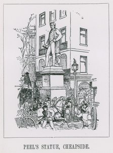 Statue av Peel av English School