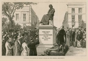 Statue av Thomas Carlyle av English School