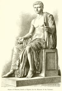 Statue av Tiberius, funnet ved Piperno av English School