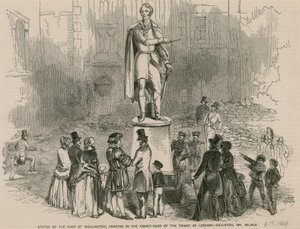 Statue av hertugen av Wellington, reist på gårdsplassen til Tower of London av English School