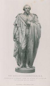 Statue av jarlen av Beaconsfield av English School