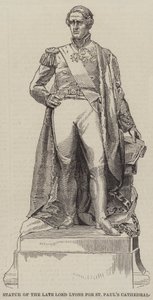Statue av avdøde Lord Lyons for St Paul