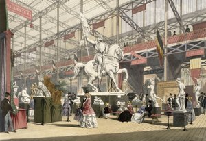 Statuer i den belgiske delen av den store utstillingen i 1851, fra Dickinson