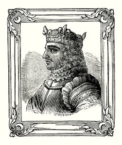 Stephen ble født i 1104, kronet i 1135 og døde i 1154 (gravering) av English School