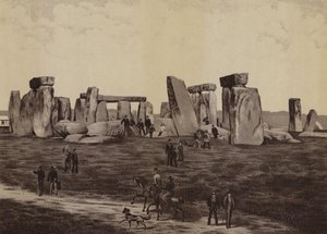 Stonehenge (litho) av English School