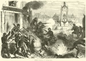 Gatekamp ved Chateaudun, oktober 1870 av English School