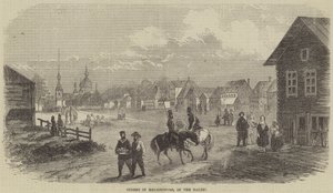 Gate i Helsingfors, i Østersjøen (gravering) av English School
