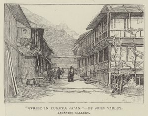 Gate i Yumoto, Japan (gravering) av English School