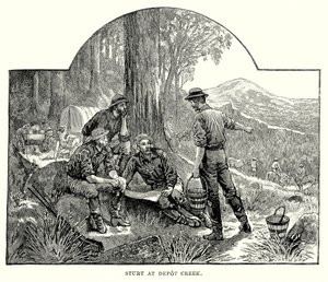 Sturt ved Depot Creek (gravering) av English School