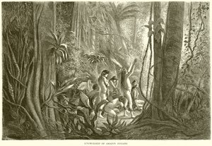 Sol-tilbedelse av Amazonas-indianere av English School