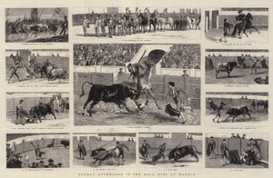 Søndag ettermiddag i Bull Ring i Madrid (gravering) av English School