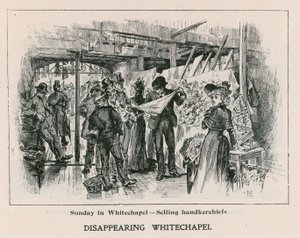 Sonntag in Whitechapel - Verkauf von Taschentüchern