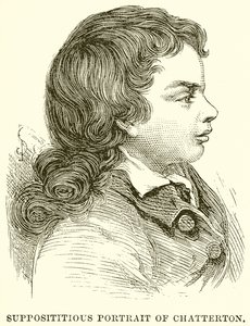 Supposititious Portrait of Chatterton av English School