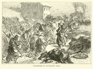 Overgivelse av Bourbakis-hæren, januar 1871 av English School