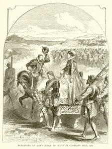 Overgivelse av Mary Queen of Scots ved Carberry Hill, 1567 av English School