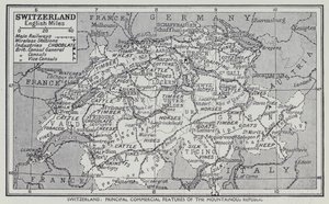 Sveits, De viktigste kommersielle trekkene i den fjellrike republikken (lito) av English School