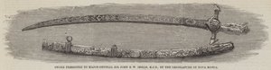 Sverd presentert for generalmajor Sir John EW Inglis, KCB, av lovgiveren i Nova Scotia (gravering) av English School