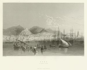 Syra, en gresk øy, 1837 av English School