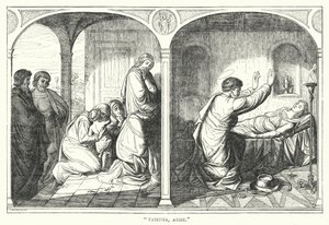 "Tabitha, steh auf" (Gravur) von English School