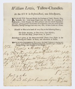 Talg Chandler, William Lewis, byttekort av English School