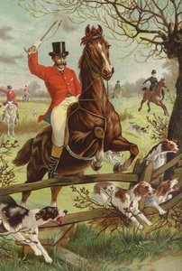 Tally-ho! (kromolitho) av English School