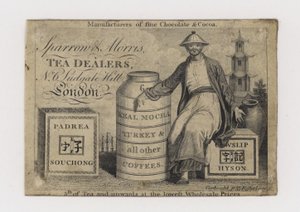 Teehändler, Sparrow & Morris, Visitenkarte von English School