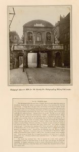 Temple Bar, London, Foto tatt i 1878 av English School