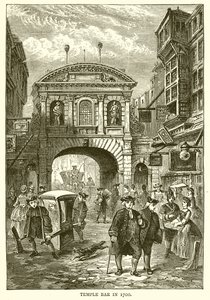 Temple Bar i 1700 av English School