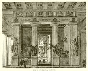 Tempel ved Olympia, restaurert av English School