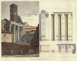 Temple of Mars Ultor i Roma (fargegravering)