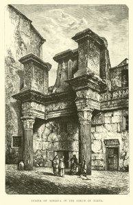 Temple of Minerva i Forum of Nerva av English School