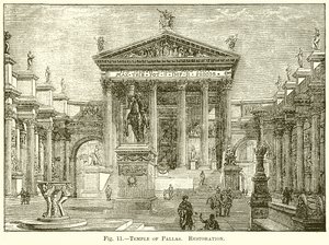 Pallas tempel. Restaurering av English School