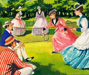 Tennis har alltid vært populært blant kvinner av English School