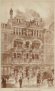 "Terry's Theatre," Strand (gravering) av English School
