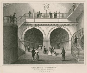 Thames Tunnel fra den runde trappen av English School