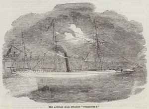 The African Mail Steamer "Forerunner" (gravering) av English School