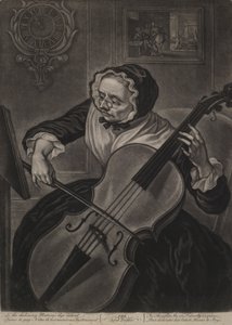 The Aged Trifler, ca. 1750 (mezzotint) av English School