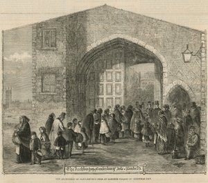 Erkebiskopen av Canterburys Dole ved Lambeth Palace 1. juledag av English School