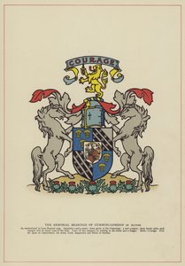 The Armorial Bearings of Cumming-Gordon of Altyre (farge litho) av English School