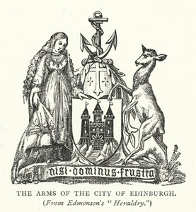 The Arms of the City of Edinburgh (gravering) av English School