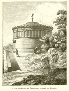 Arsinoeum, på Samothrace, restaurert av Nietmann av English School