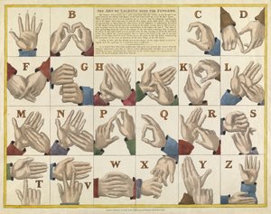 The Art of Talking with the Fingers, pub. C. 1825 av English School