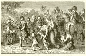 The Ashes of Philopoemen, den siste av grekerne, født i høytidelig prosesjon til Megalopolis av English School