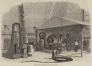 The Atlantic Telegraph Paying-out Machine (gravering) av English School